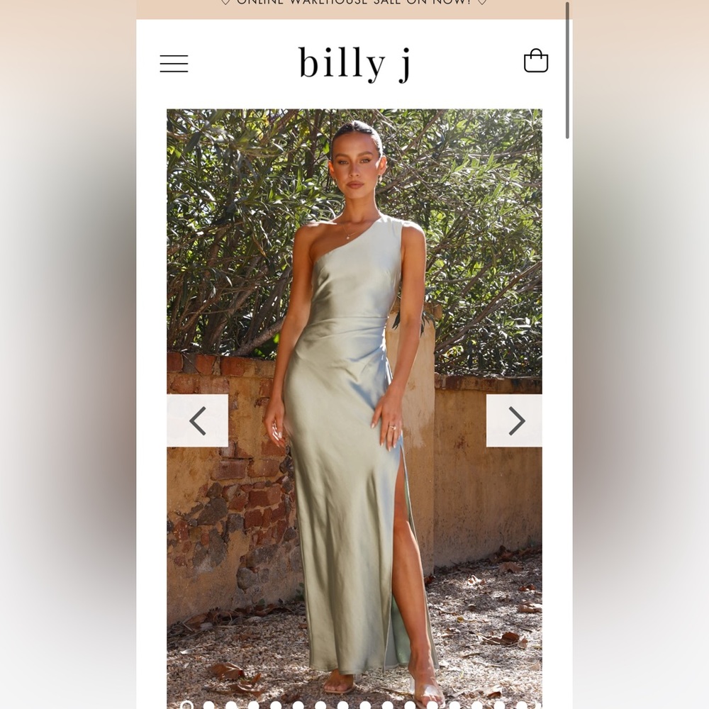 Billy J Victoria Maxi Dress- Sage